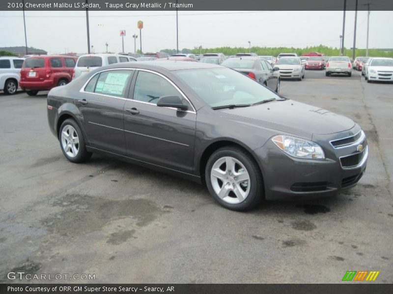 Taupe Gray Metallic / Titanium 2010 Chevrolet Malibu LS Sedan