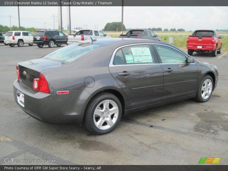 Taupe Gray Metallic / Titanium 2010 Chevrolet Malibu LS Sedan