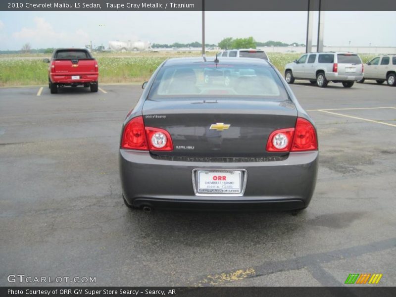 Taupe Gray Metallic / Titanium 2010 Chevrolet Malibu LS Sedan