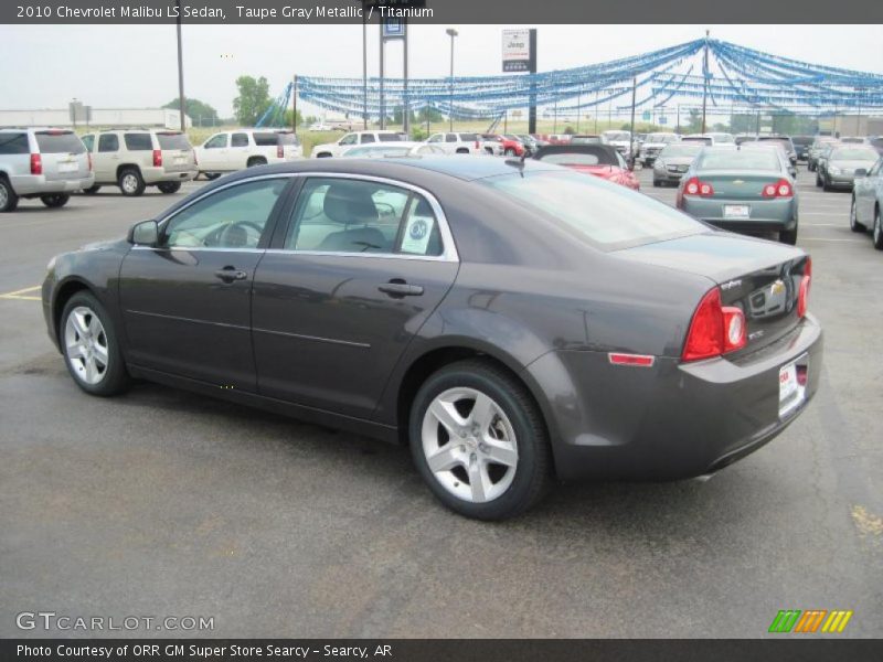 Taupe Gray Metallic / Titanium 2010 Chevrolet Malibu LS Sedan