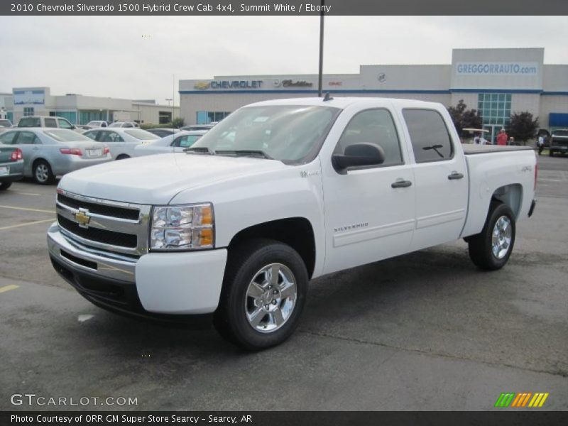 Summit White / Ebony 2010 Chevrolet Silverado 1500 Hybrid Crew Cab 4x4