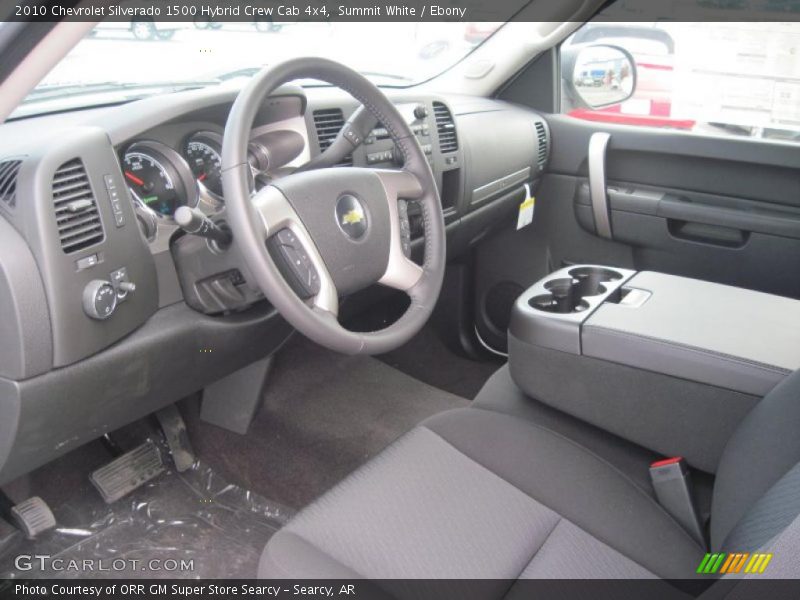 Summit White / Ebony 2010 Chevrolet Silverado 1500 Hybrid Crew Cab 4x4