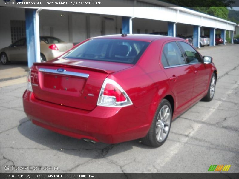 Redfire Metallic / Charcoal Black 2008 Ford Fusion SEL