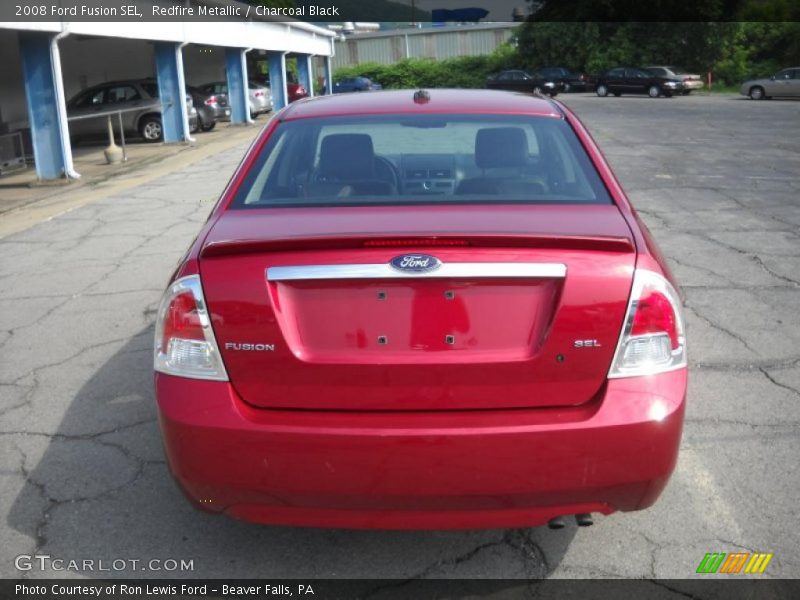 Redfire Metallic / Charcoal Black 2008 Ford Fusion SEL