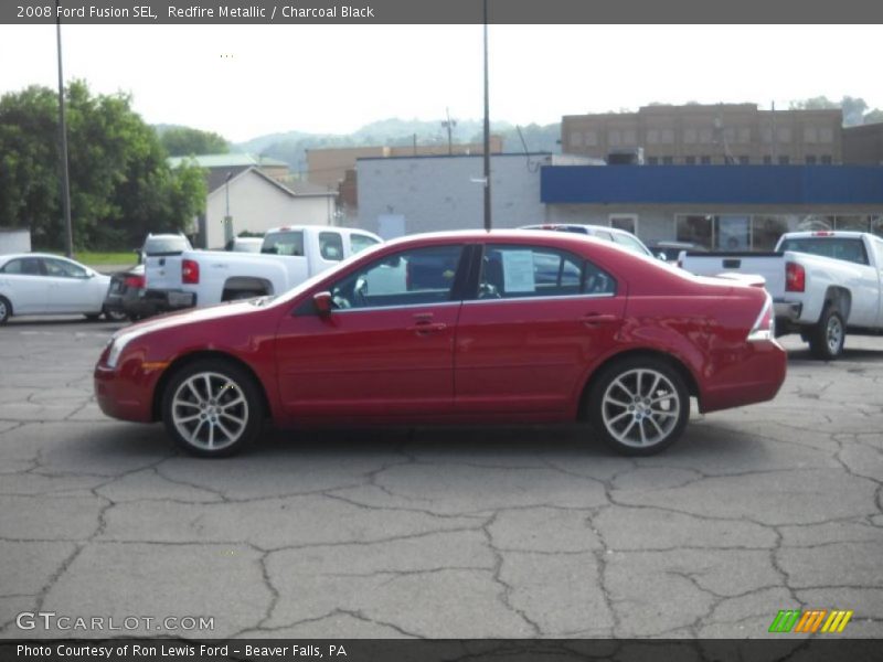 Redfire Metallic / Charcoal Black 2008 Ford Fusion SEL