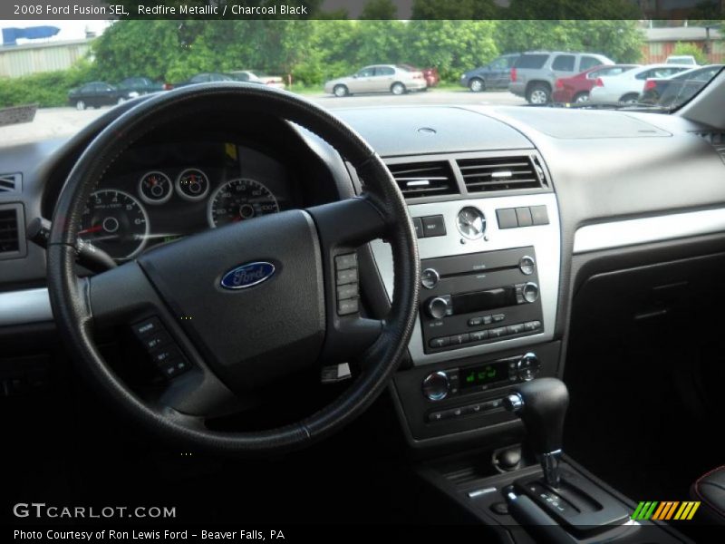 Redfire Metallic / Charcoal Black 2008 Ford Fusion SEL