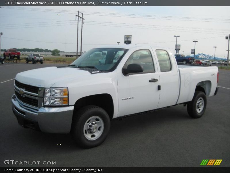 Summit White / Dark Titanium 2010 Chevrolet Silverado 2500HD Extended Cab 4x4