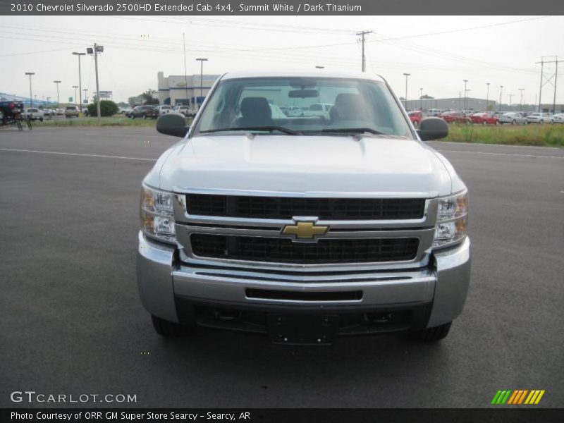 Summit White / Dark Titanium 2010 Chevrolet Silverado 2500HD Extended Cab 4x4