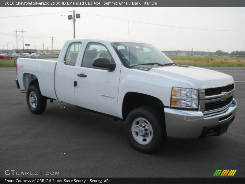 Summit White / Dark Titanium 2010 Chevrolet Silverado 2500HD Extended Cab 4x4