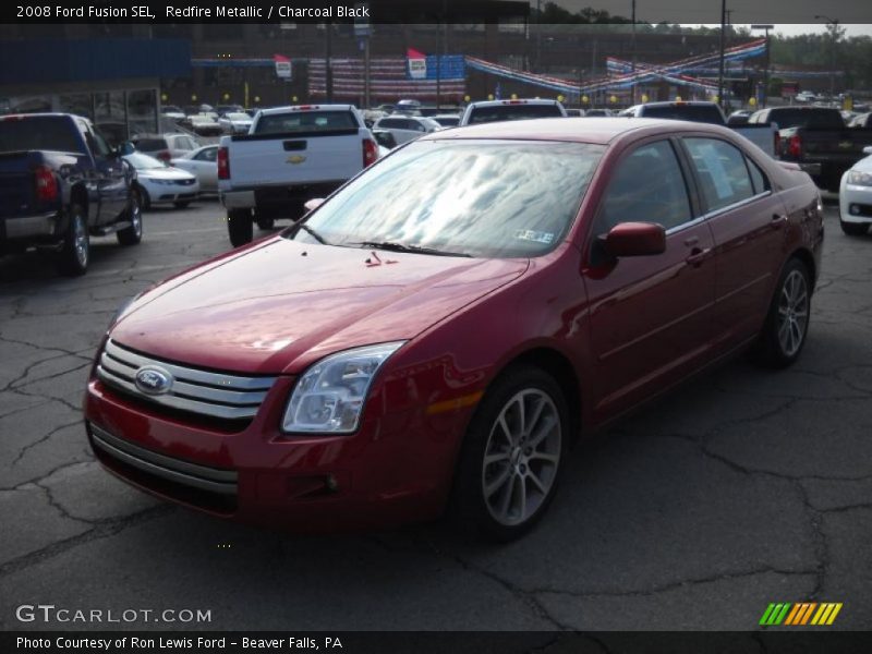 Redfire Metallic / Charcoal Black 2008 Ford Fusion SEL