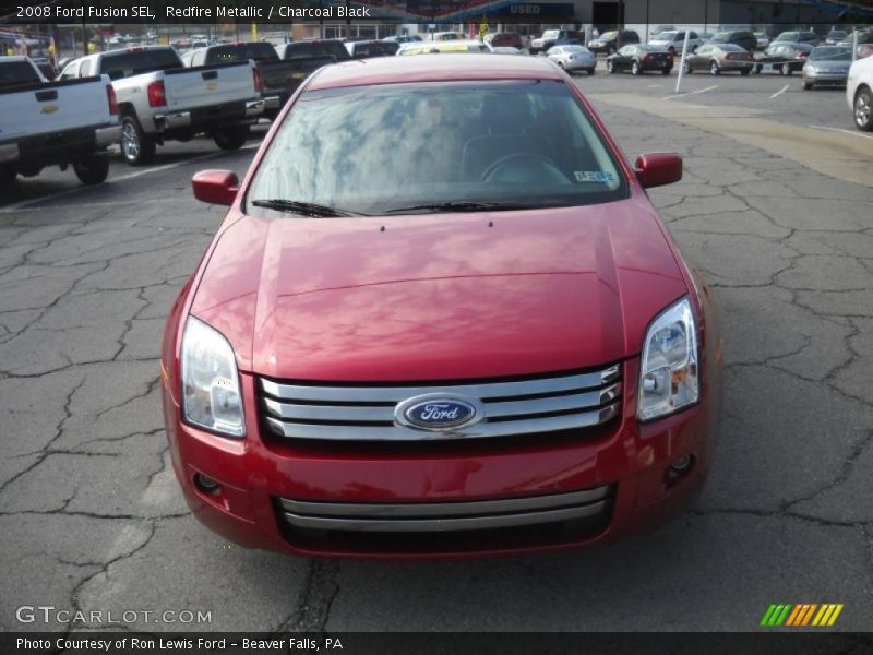 Redfire Metallic / Charcoal Black 2008 Ford Fusion SEL