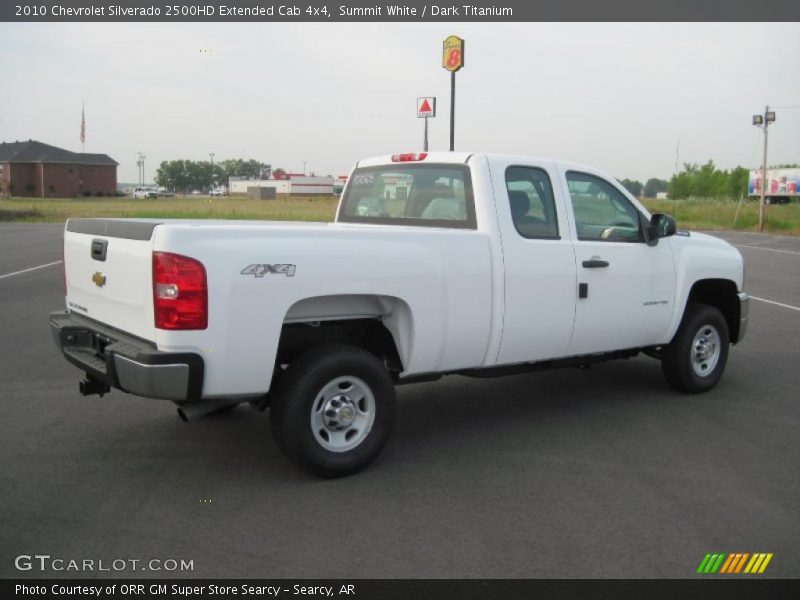 Summit White / Dark Titanium 2010 Chevrolet Silverado 2500HD Extended Cab 4x4