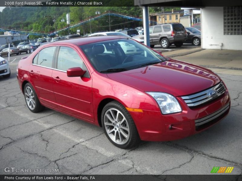 Redfire Metallic / Charcoal Black 2008 Ford Fusion SEL