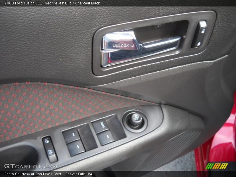 Redfire Metallic / Charcoal Black 2008 Ford Fusion SEL