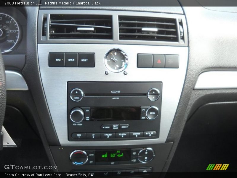 Redfire Metallic / Charcoal Black 2008 Ford Fusion SEL