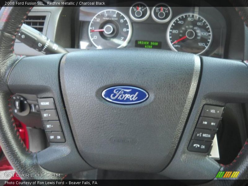 Redfire Metallic / Charcoal Black 2008 Ford Fusion SEL