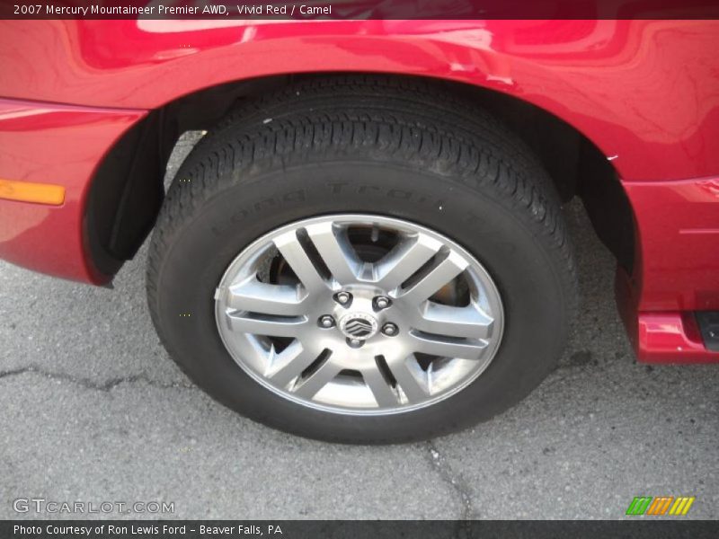 Vivid Red / Camel 2007 Mercury Mountaineer Premier AWD