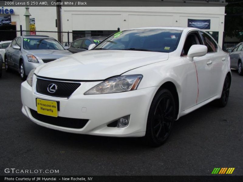 Crystal White / Black 2006 Lexus IS 250 AWD