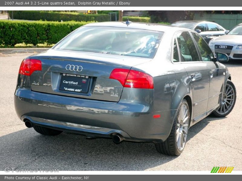 Dolphin Gray Metallic / Ebony 2007 Audi A4 3.2 S-Line quattro Sedan