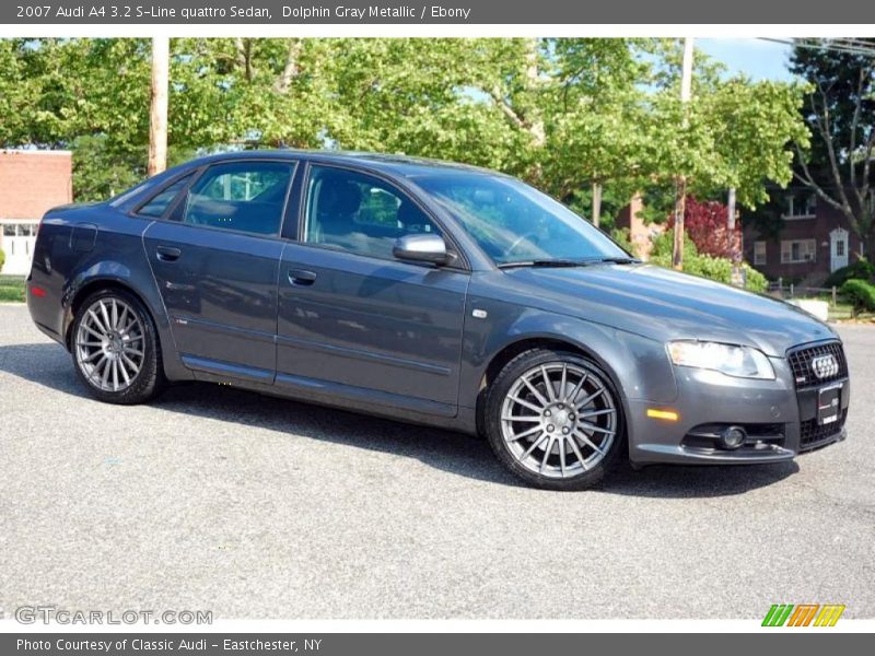 Dolphin Gray Metallic / Ebony 2007 Audi A4 3.2 S-Line quattro Sedan