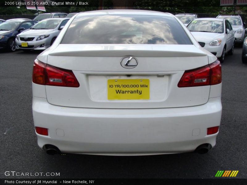 Crystal White / Black 2006 Lexus IS 250 AWD