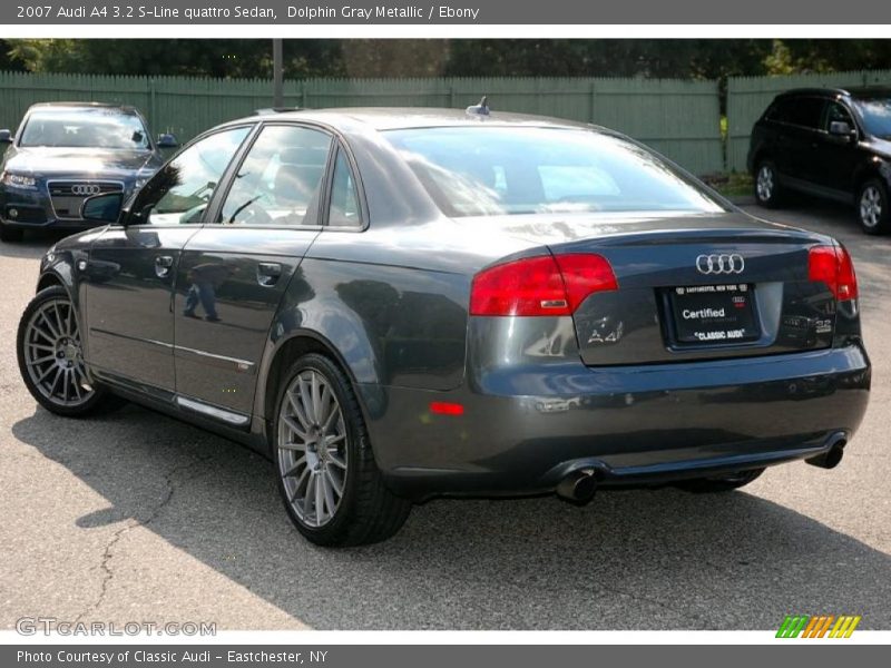 Dolphin Gray Metallic / Ebony 2007 Audi A4 3.2 S-Line quattro Sedan