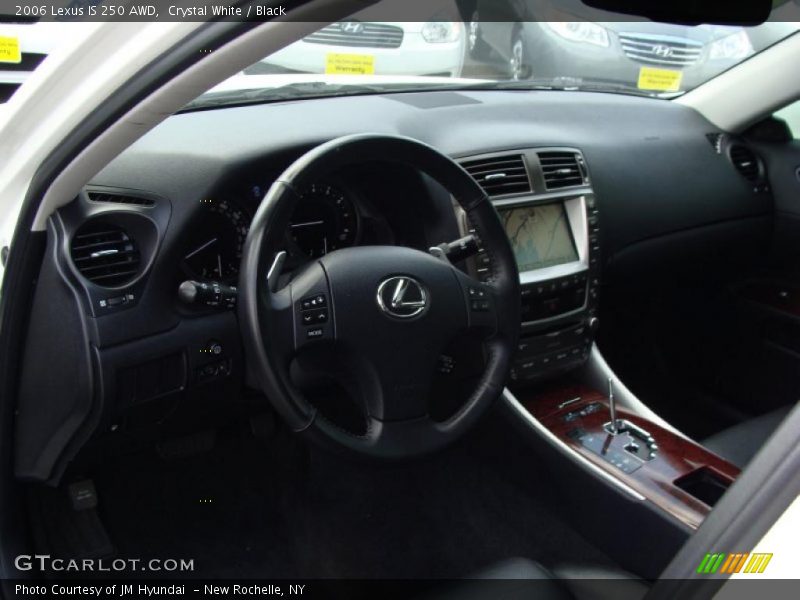 Crystal White / Black 2006 Lexus IS 250 AWD