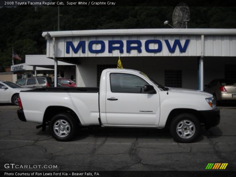 Super White / Graphite Gray 2008 Toyota Tacoma Regular Cab