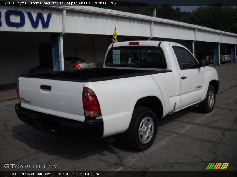 Super White / Graphite Gray 2008 Toyota Tacoma Regular Cab