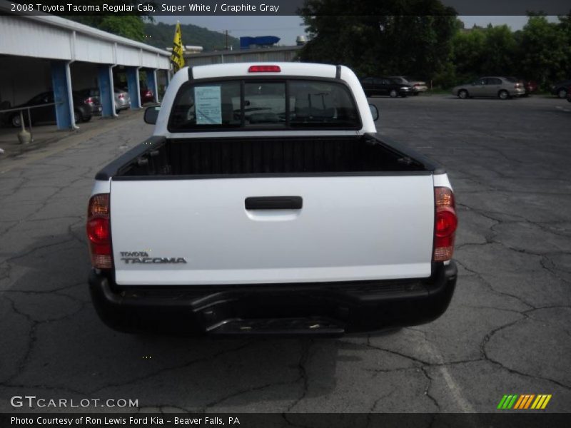Super White / Graphite Gray 2008 Toyota Tacoma Regular Cab