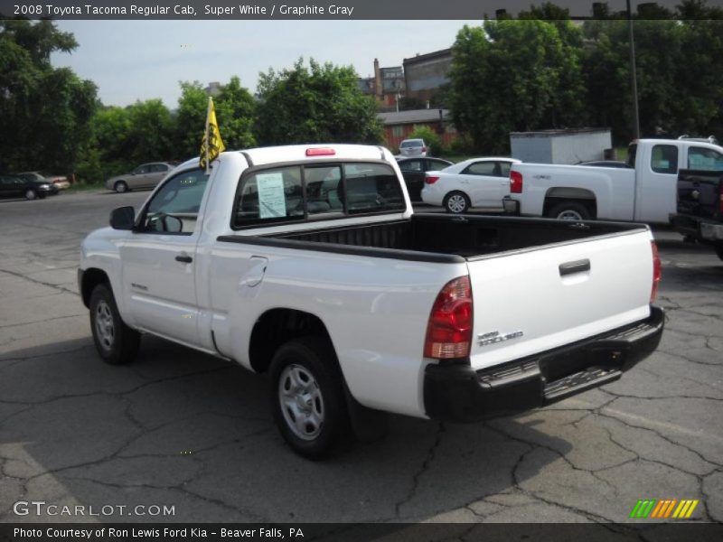 Super White / Graphite Gray 2008 Toyota Tacoma Regular Cab
