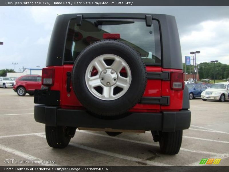 Flame Red / Dark Slate Gray/Medium Slate Gray 2009 Jeep Wrangler X 4x4