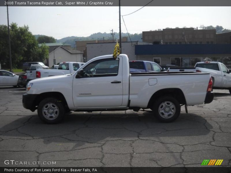 Super White / Graphite Gray 2008 Toyota Tacoma Regular Cab