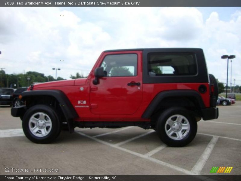 Flame Red / Dark Slate Gray/Medium Slate Gray 2009 Jeep Wrangler X 4x4