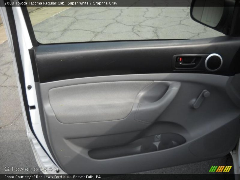 Super White / Graphite Gray 2008 Toyota Tacoma Regular Cab