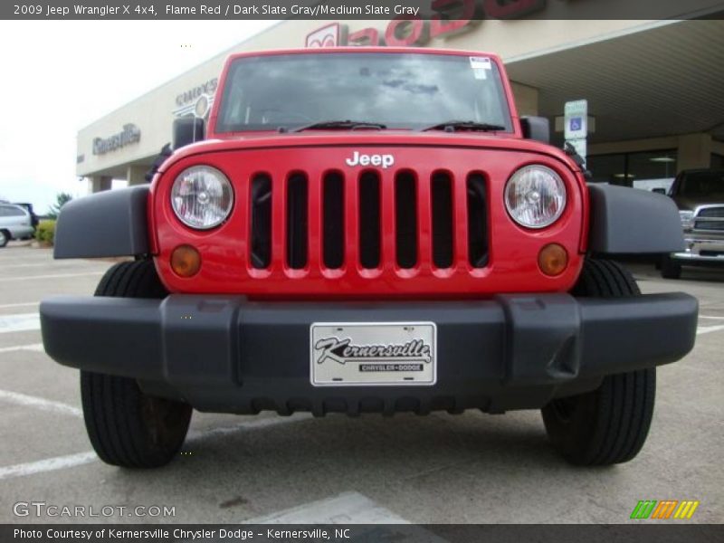Flame Red / Dark Slate Gray/Medium Slate Gray 2009 Jeep Wrangler X 4x4