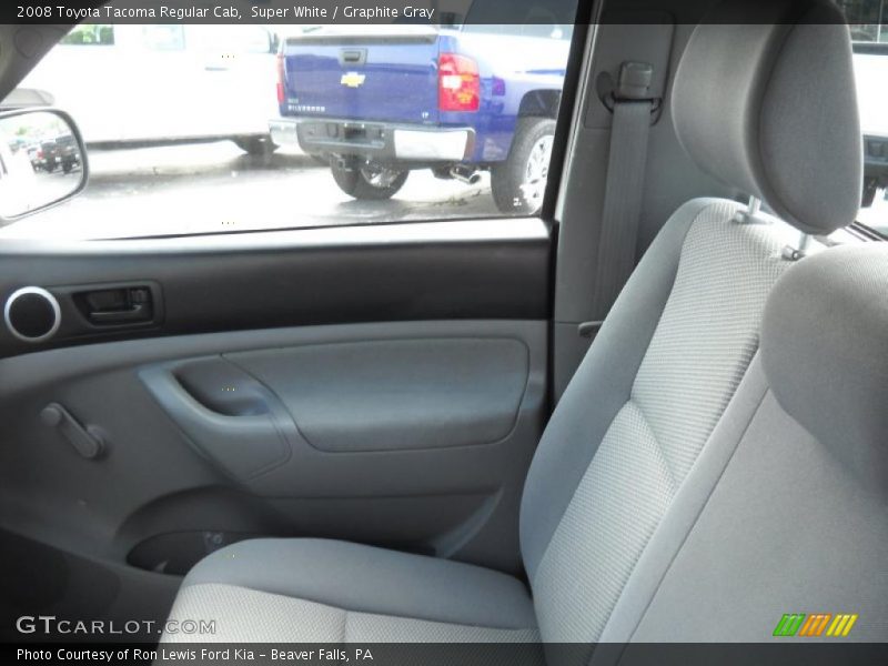 Super White / Graphite Gray 2008 Toyota Tacoma Regular Cab