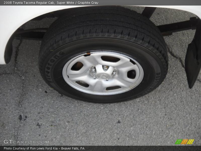 Super White / Graphite Gray 2008 Toyota Tacoma Regular Cab