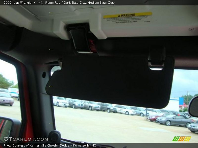 Flame Red / Dark Slate Gray/Medium Slate Gray 2009 Jeep Wrangler X 4x4