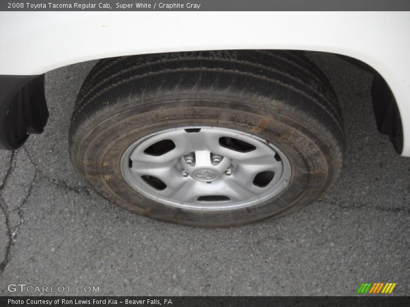 Super White / Graphite Gray 2008 Toyota Tacoma Regular Cab