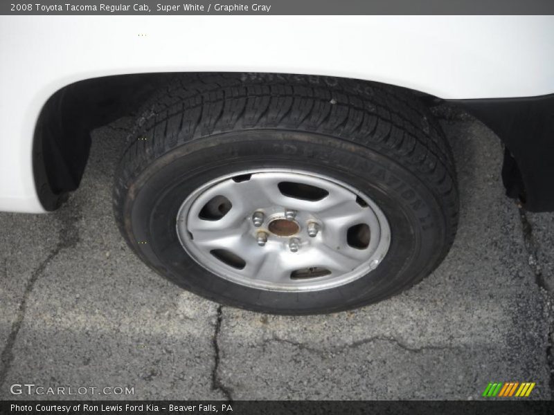 Super White / Graphite Gray 2008 Toyota Tacoma Regular Cab