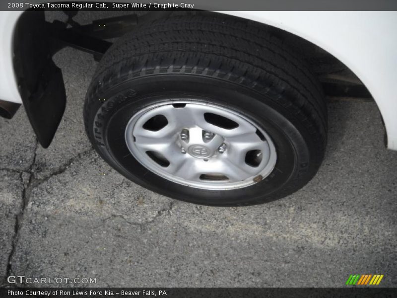 Super White / Graphite Gray 2008 Toyota Tacoma Regular Cab