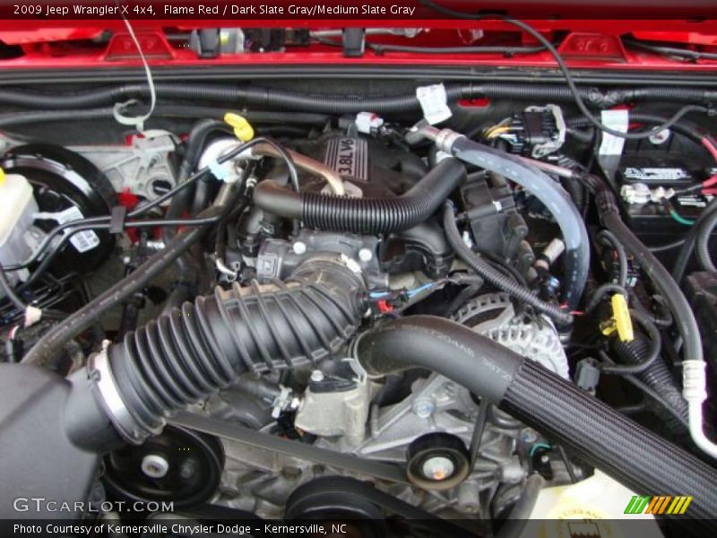 Flame Red / Dark Slate Gray/Medium Slate Gray 2009 Jeep Wrangler X 4x4