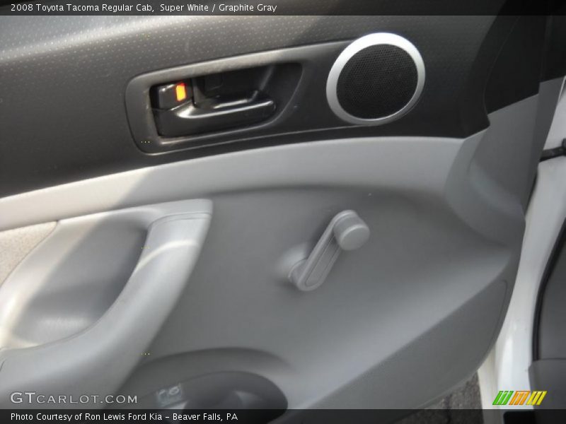 Super White / Graphite Gray 2008 Toyota Tacoma Regular Cab