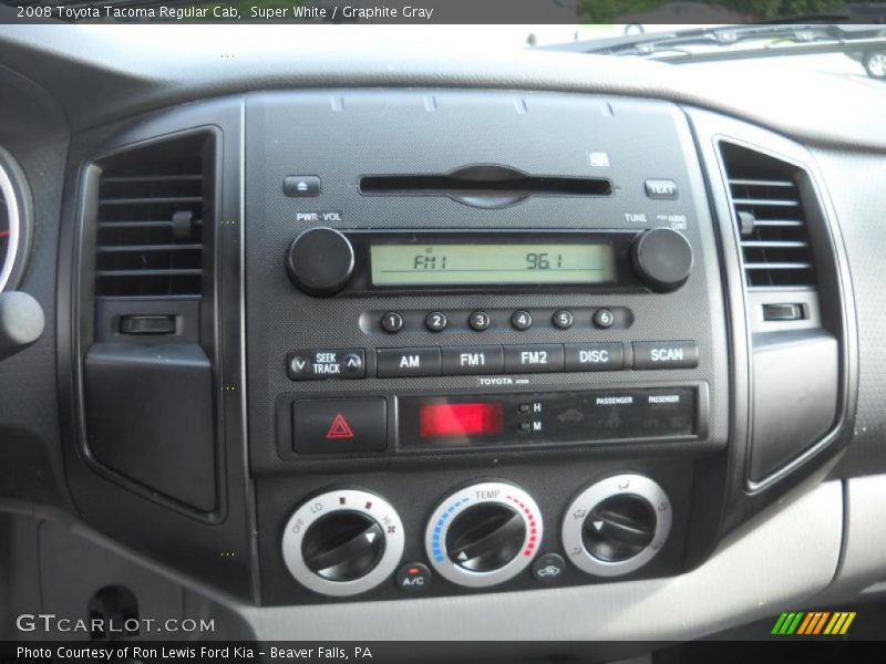 Super White / Graphite Gray 2008 Toyota Tacoma Regular Cab
