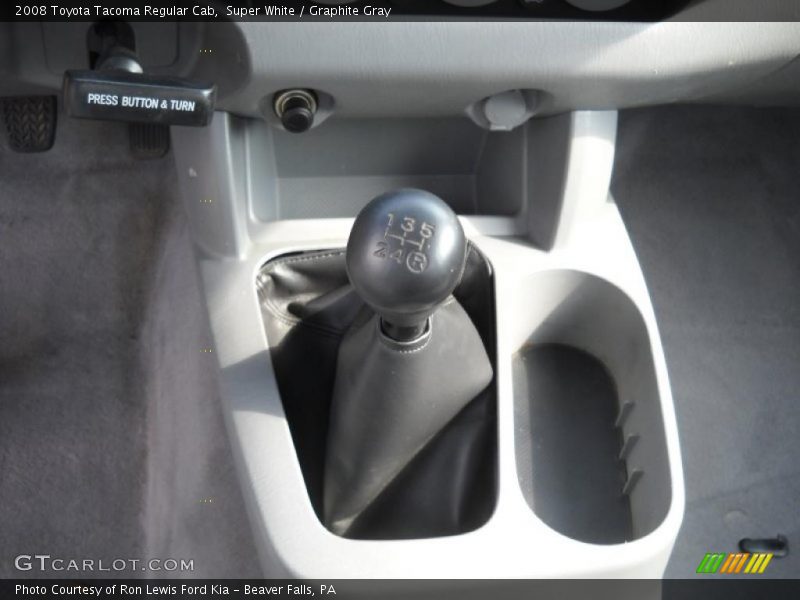 Super White / Graphite Gray 2008 Toyota Tacoma Regular Cab