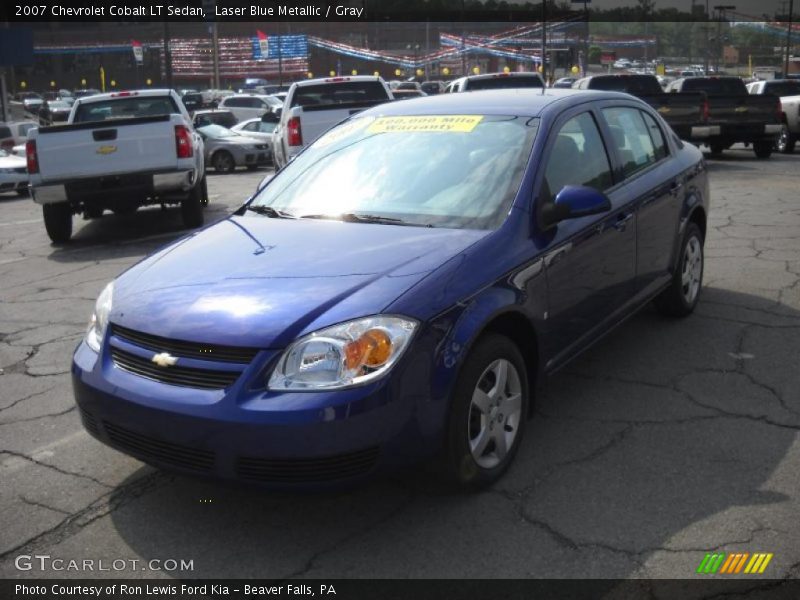 Laser Blue Metallic / Gray 2007 Chevrolet Cobalt LT Sedan