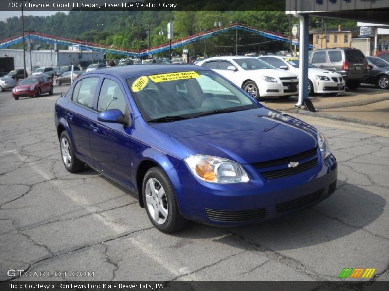 Laser Blue Metallic / Gray 2007 Chevrolet Cobalt LT Sedan