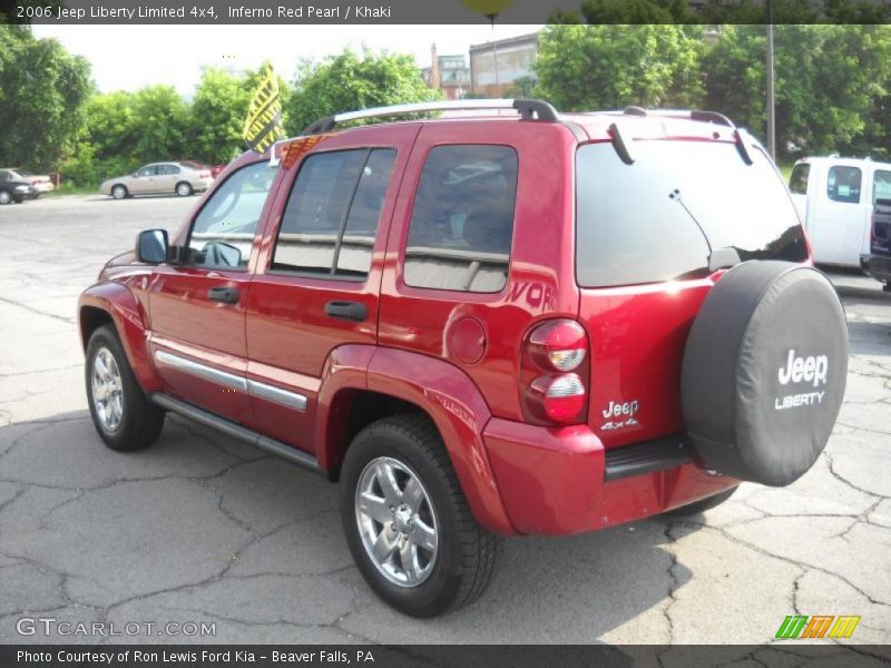 Inferno Red Pearl / Khaki 2006 Jeep Liberty Limited 4x4