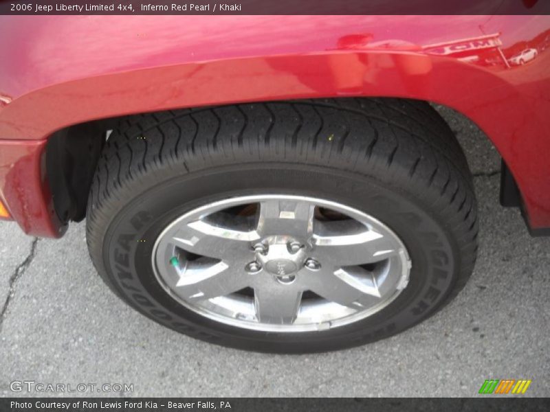 Inferno Red Pearl / Khaki 2006 Jeep Liberty Limited 4x4